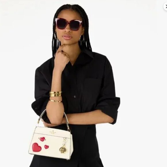 Kate Spade Madison Puffy Heart Small Satchel MSRP $409 NWT - Picture 5 of 8